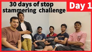 Day 1 of 30 days stop stammering challengestammeringstutteringstammeringsolutionstammerhaklana [upl. by Lladnik]