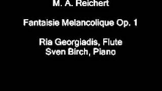 M A Reichert Fantaisie melancolique Ria Georgiadis Flute wmv [upl. by Willabella202]