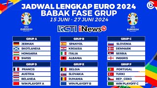 Jadwal Piala Eropa 2024 Babak Fase Grup Live Rcti  UEFA EURO 2024 [upl. by Ilocin]