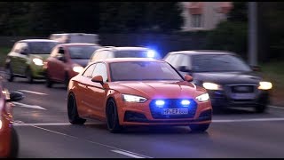 Audi S5 LNA  Leitender Notarzt des Landkreis Bergstraße auf Alarmfahrt in Bensheim [upl. by Tien]