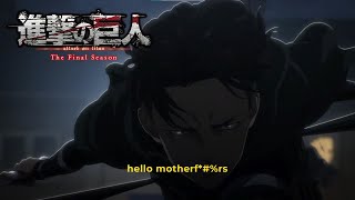 Levi vs Titan Mandíbula Galliard Porco Sub Español  Ataque de titanes 04X06 Shingeki No Kyojin [upl. by Akkina680]