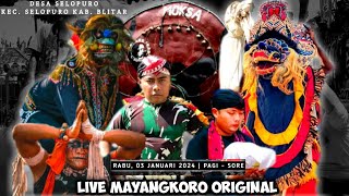 Live Jaranan MAYANGKORO ORIGINAL Feat LJHA AUDIO Live Selopuro Blitar [upl. by Ayimat]