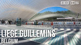 LiègeGuillemins Railway Station  🇧🇪 Belgium 4K HDR Walking Tour [upl. by Sew757]