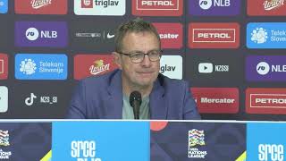 Pressekonferenz von ÖFBTeamchef Ralf Rangnick nach dem Nations LeagueSpiel in Slowenien [upl. by Reg]