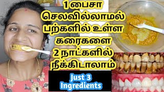 Teeth whitening at homeWhitening teeth home remediesHow to whiten teethமஞ்சள் பற்கள் வெள்ளையாக [upl. by Naitsirk130]