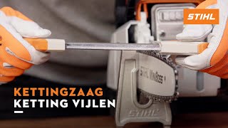 Ketting vijlen  STIHL Kettingzagen [upl. by Bobbie683]