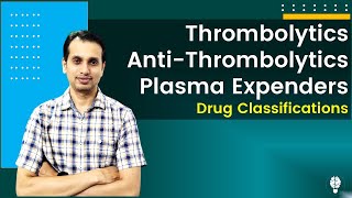 Thrombolytics or Fibrinolytics Pharmacology  Antithrombolytics  Plasma volume Expanders [upl. by Elyagiba]