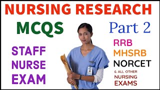 Nursing research mcq for norcet part 2 nursingresearch [upl. by Lucho]