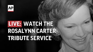 Rosalynn Carter memorial service live Tribute to former first lady [upl. by Darcy]