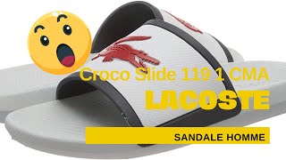 Lacoste Croco Slide 119 1 CMA Sandales Bout ouvert Homme [upl. by Ulah360]