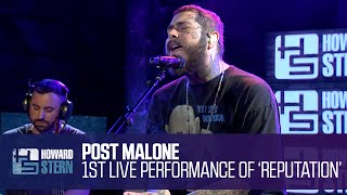 Post Malone “Reputation” Live on the Stern Show [upl. by Ninehc]