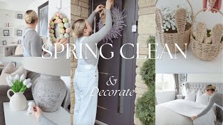 FIRST SPRING CLEAN 2024 amp DECORATE WITH ME 🌸 cleaning motivation amp easter  spring home decor [upl. by Leanne]