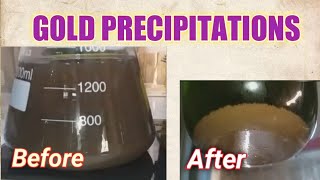 Gold Precipitation Out on Aqua Regia Solution [upl. by Rolando466]