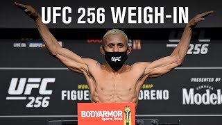 UFC 256 Figueiredo vs Moreno  Weighin [upl. by Ohs]