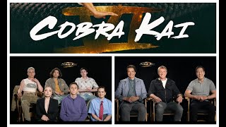 Cobra Kai Season 6 Part 1 cast interviews with Ralph Macchio Xolo Maridueña Mary Mouser amp more [upl. by Aiem]