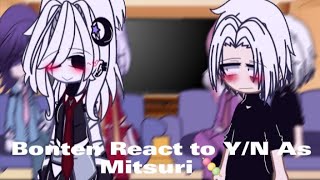 \\Bonten React To YN as Mitsuri  ×REACTION TR× ×∆MIKEY X YN∆× ×∆SANZU X YN×∆ ×SHORT× 12 AU [upl. by Aicatsal364]