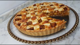 PIE DE MANZANA  receta muy facil y rica [upl. by Albur]