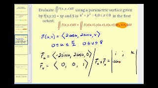 Integrales de superficie con superficie parametrizada  Parte 1 [upl. by Eednahs]