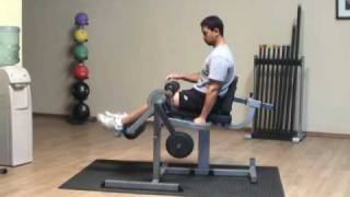 Using the BodySolid GCEC340 Cam Leg Extension amp Leg Curl Machine FitnessFactorycom [upl. by Eiramlehcar369]