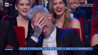 Fedez e Ferragni la crisi dopo il bacio a Sanremo  La vita in diretta 15022023 [upl. by Idissac]