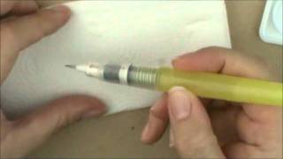 Water Coloring 101  How Wet is your Brush [upl. by Jobie]