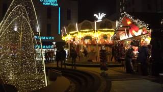 Weihnachtsmarkt Essen mit Riesenrad in der Nacht [upl. by Noxaj]