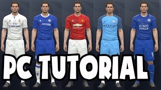 PES 2017 PC Original Kits and Licences Patch Download Link  Tutorial Pro Evolution Soccer 2017 [upl. by Fischer]