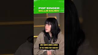 BILLIE EILISH speaks on Inspo in Songwriting inspirational podcast billieeilish [upl. by Janith]