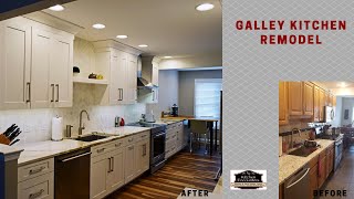 Detailed description of galley kitchen remodel [upl. by Suryc]