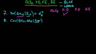 Panel data conditions for BLUE estimation and inference [upl. by Hakilam]