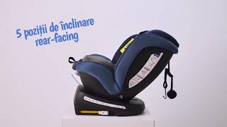 Scaun Auto Copii Rotativ 360° Coccolle Mydo 0  36 kg cu isofix [upl. by Aehtna]