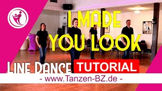 Line Dance quotI Made You Lookquot Tutorial  Erklärvideo auf deutsch [upl. by Segroeg]