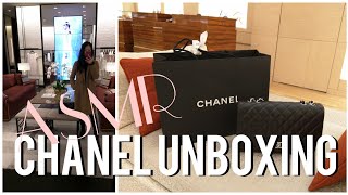 CHANEL UNBOXING Quiet  ASMR Edition  FashionablyAMY [upl. by Amle]