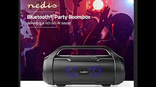 Nedis Bluetooth® Party Boombox [upl. by Carlynne]