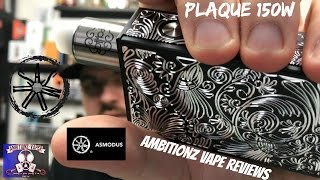 Asmodus PLAQUE 150w TC Box Mod Review  AV Elite [upl. by Ma]