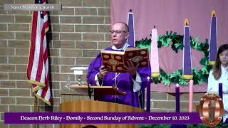 Deacon Herb Riley  Homily 2nd Sunday of Advent  Dec 10 2023 St Joseph the Worker Parish Pgh [upl. by Taber]