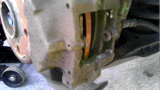 Chrysler Crossfire 2004 rear brakes replace [upl. by Larrad]