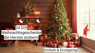 24 DIY Weihnachtsgeschenke die Herzen erobern – Einfach amp Einzigartig [upl. by Anitaf]