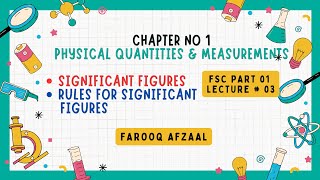 Chapter  1  Physical Quantities amp Measurement  Significant Figures amp Rules  FSC Part 1 [upl. by Kucik722]