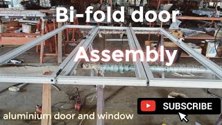 Aluminium Door and Window How to Bifold door set up  Cutting and Assembly Part 01 [upl. by Mcadams165]