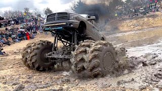 Mega Trucks Attempt Impossible Mud Pit [upl. by Jowett315]