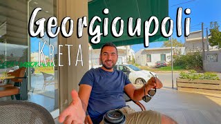 Crete Greece Georgioupoli Chania walking tour 4K Kreta [upl. by Aeslahc78]