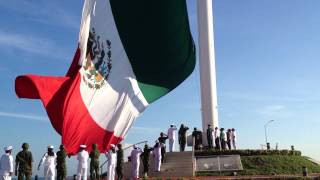 Izamiento Bandera de México con presencia del Gobernador y Autoridades Civiles y Militares [upl. by Adam169]