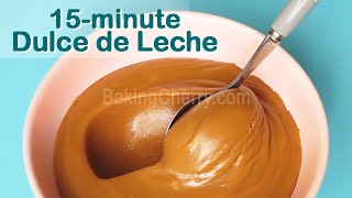 How to make Dulce de Leche in 15 Minutes  Smooth and Creamy Caramel Toffee Recipe  Baking Cherry [upl. by Trefor]