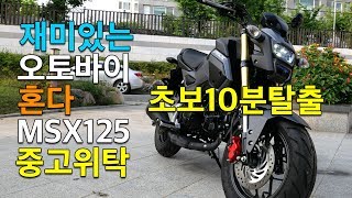 초보 10분 탈출 혼다 msx125 맷블랙 중고 위탁 재미있는 오토바이 즐기면서 살자 [upl. by Ennoved]