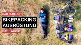 Bikepacking Ausrüstung 7 Tage GravelBike Tour Packliste [upl. by Brendis]