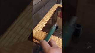 JB Weld fixing broom handle 🛠️🔧🤔👍 [upl. by Enyar]