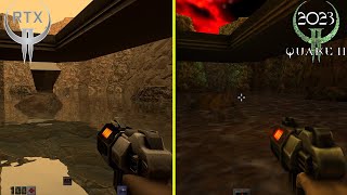 Quake 2 RTX 2019 vs 2023 Remastered PC 4K ULTRA RTX 4080 Graphics Comparison [upl. by Solrac661]