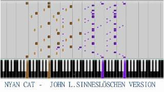 Nyan Cat Piano Fast Hard Version  John L Sinneslöschen Version [upl. by Ayatnohs]