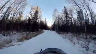 Snowmobiling in Ely Minnesota [upl. by Mignon]